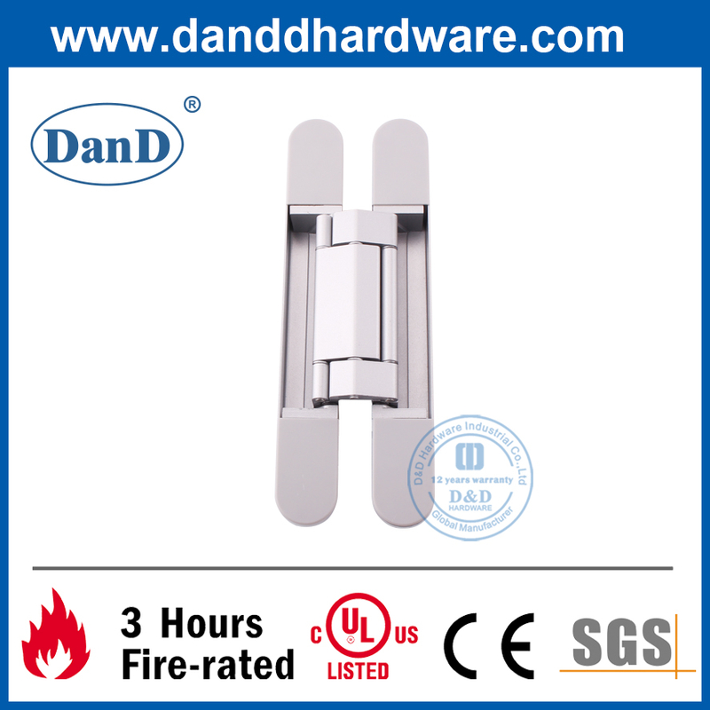 重型锌合金3D隐形门铰链用于外部门-DCH008-G120