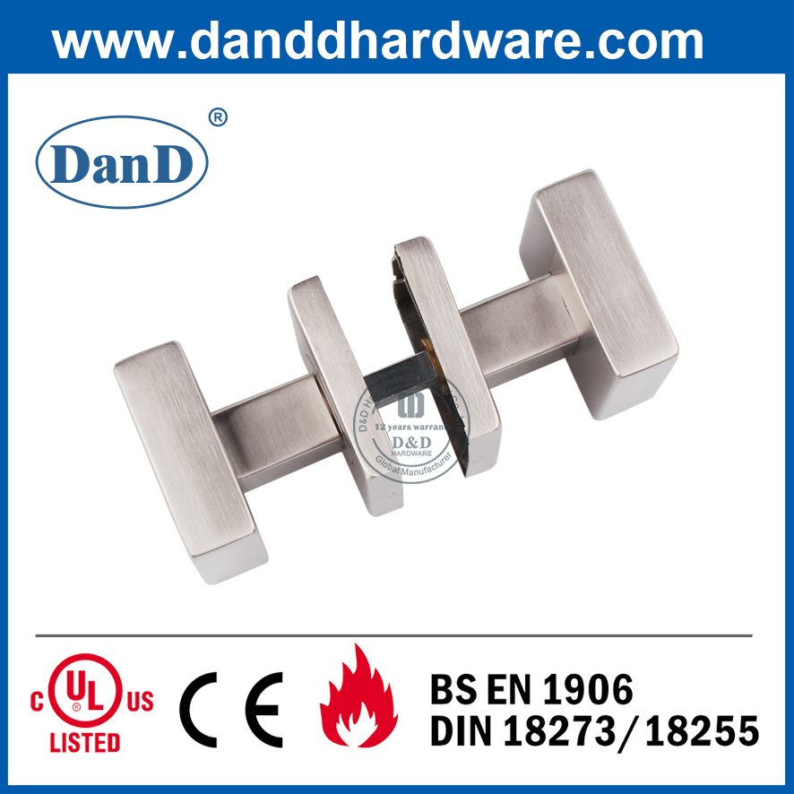 不锈钢304现代方形门旋钮为木材门-DTH030