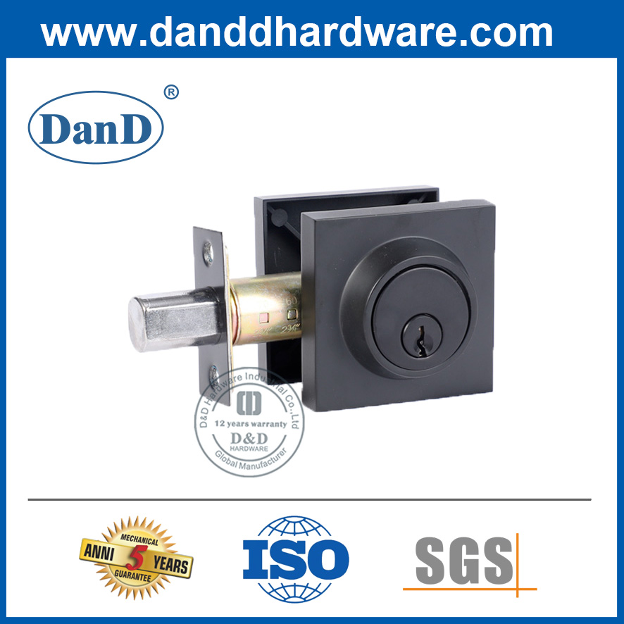 方形型锌合金双缸防止锁锁DDLK021
