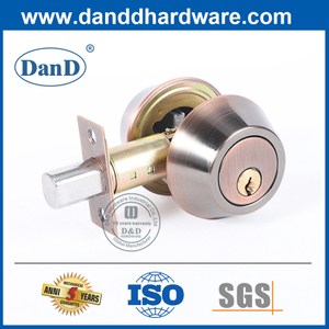 仿古铜锌合金双圆柱止锁锁DDLK025