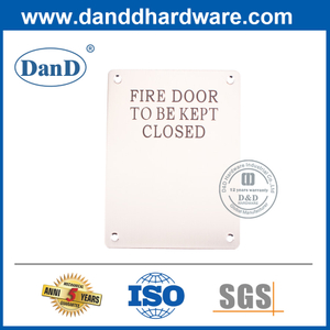 不锈钢火门签名标志板-DDSP010