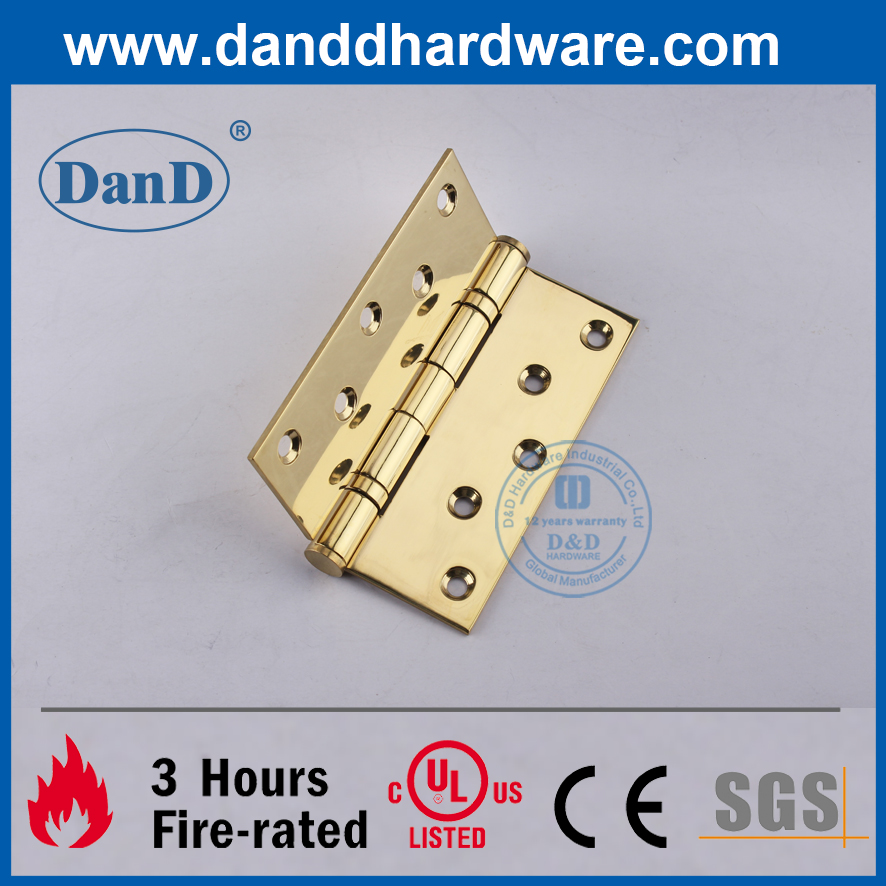 不锈钢304抛光黄铜防火复合材料门铰链DDSS011B-5X4X3