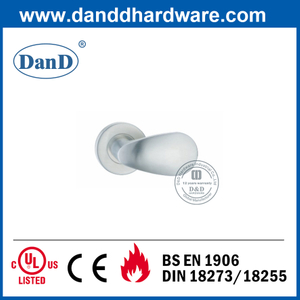 SS304简单设计固体杆上玫瑰门把手-DDSH038