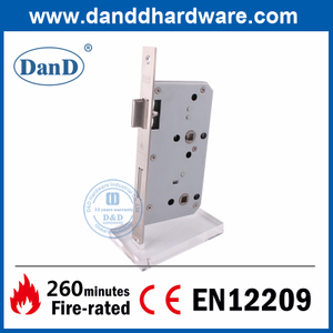 CE EN12209不锈钢防火浴室门榫眼锁-DML012-6078