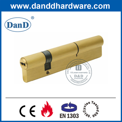 高安全性欧元黄铜偏移双打开钥匙缸-DDLC012