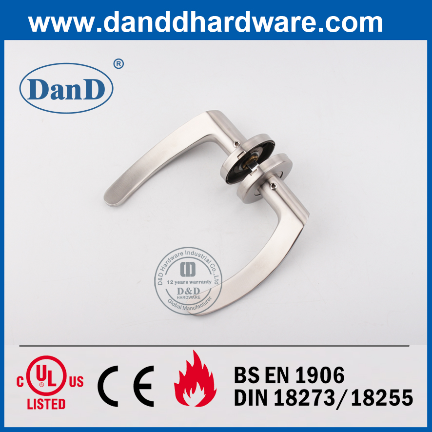 SUS304圆形玫瑰花圈商用户外杠杆门把手-DDSH013